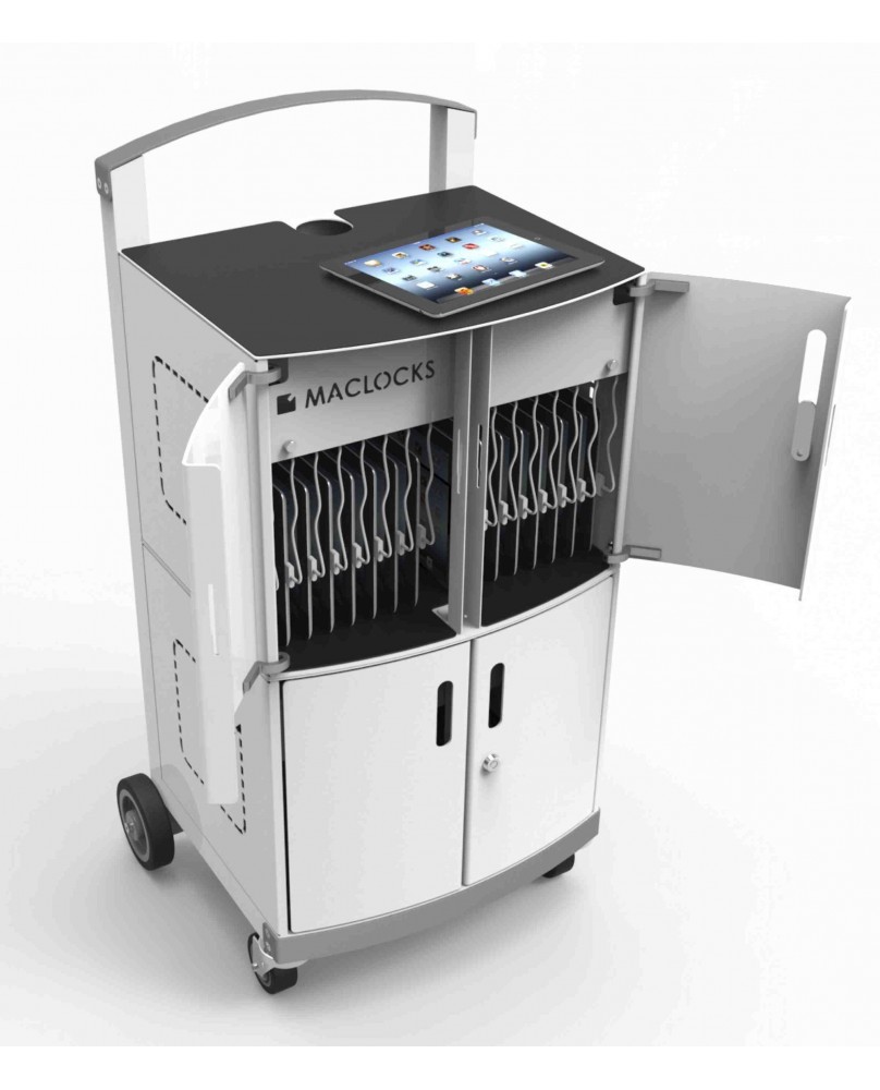 Tablets Sync Cabinets CartiPad Duo - 32 Unit Charging Cart